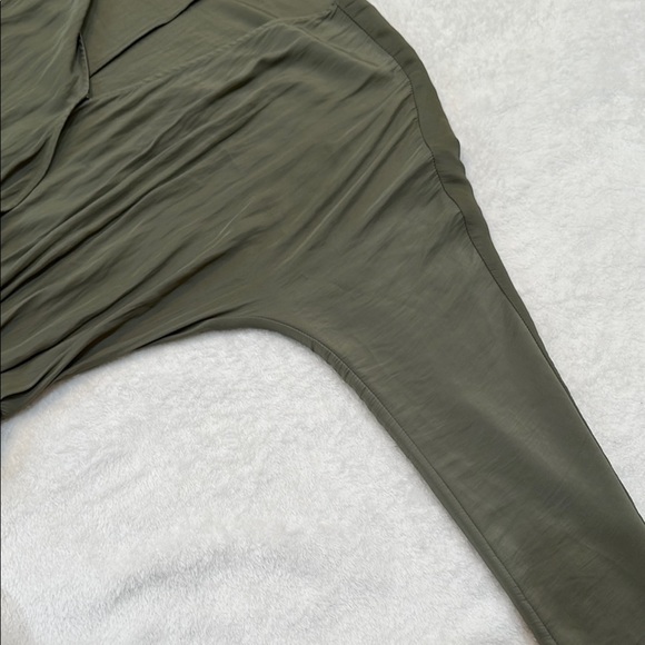 RAMY BROOK Sage Green Long Sleeve Gathered Dress Size S - Picture 10 of 12